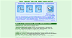 Desktop Screenshot of pocasi.vranovskaprehrada.cz